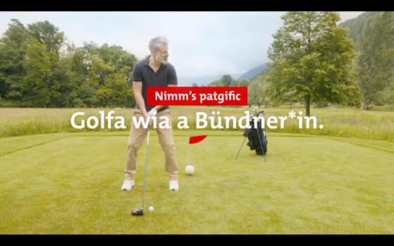 Golfe wia a Bündner:in